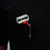 Iced Razor Blade Brooch in Black