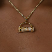 Forme Privé Yoga Mat Pendant in Yellow Gold