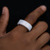 Anillo Iced Oura Case de Vermeil de Oro Blanco