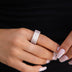 Iced Smart Ring Cover in Rose Gold Vermeil