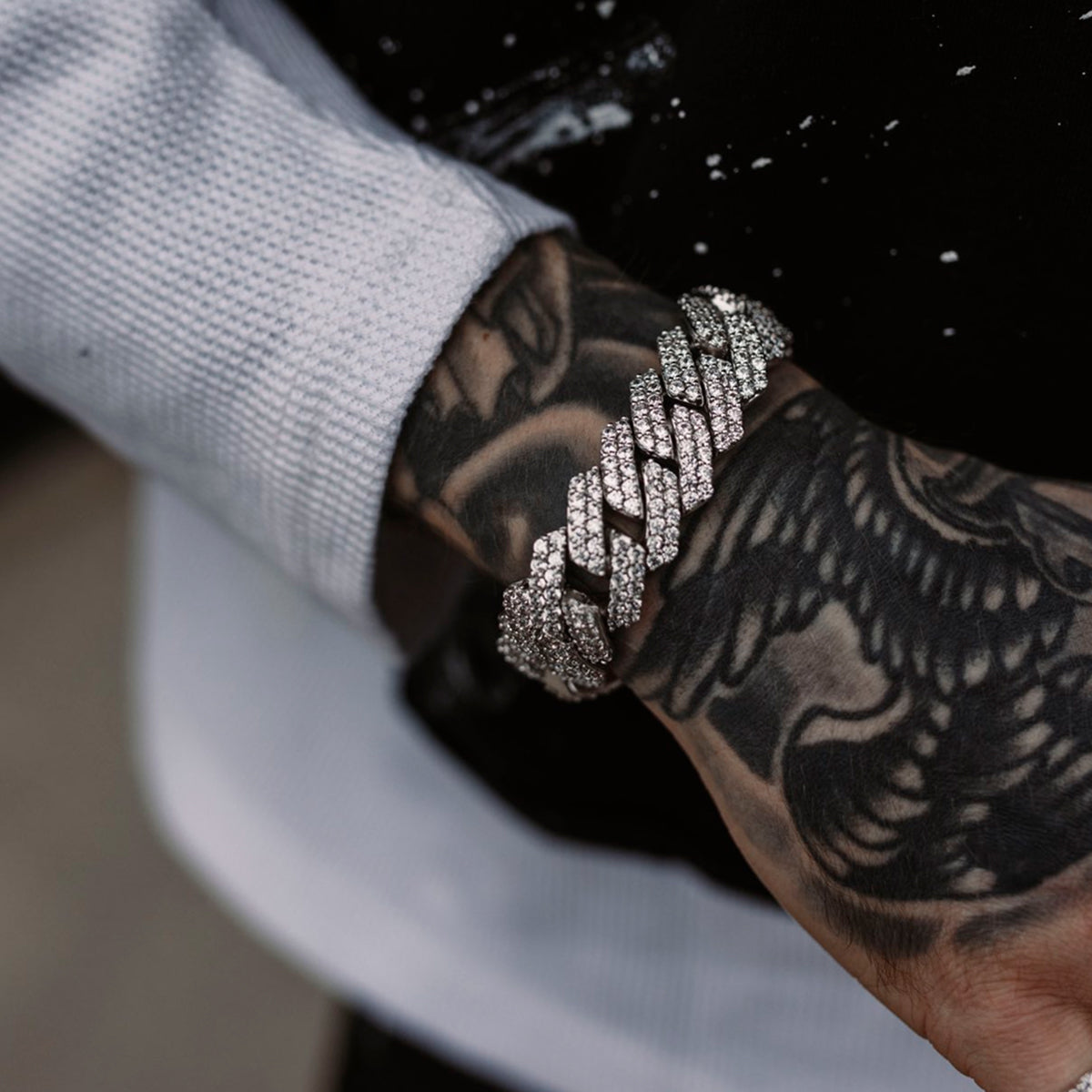 GLD × OTF Baguette Infinity Chain OTF Baguette Infinity Bracelet- 17mm- The GLD Shop