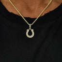 Indianapolis Colts Official NFL Micro Logo Pendant in Yellow Gold
