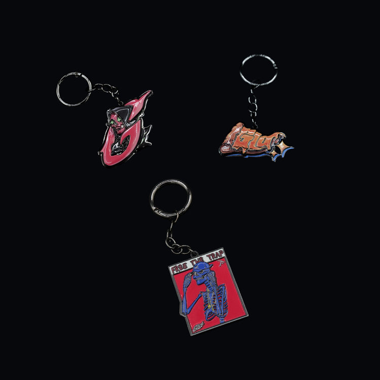 GLD Free The Trap + Phantom + Pizza Key Chain Set- The GLD Shop