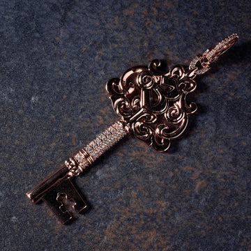 GLD X Bloody Osiris Iced Key Clip On in Rose Gold