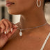 Cadena cubana micro de 2 mm en oro blanco
