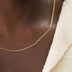 Micro Cubana en oro amarillo - 2mm