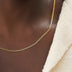 Micro Cubana en oro amarillo - 2mm