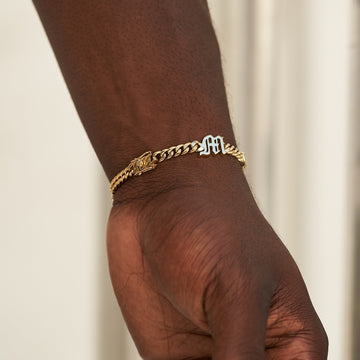 Gothic Stationed Cuban Custom Bracelet