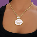 Latina Princess Pendant in Yellow Gold