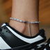 Tobillera de tenis de diamantes de corte ovalado mixto - 3 mm