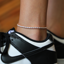 Tobillera de Tenis con Diamantes en Oro Rosa - 2 mm