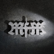 GLD X Bloody Osiris Lab Diamond MFM Belt Buckle Pendant in Solid White Gold