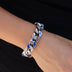 Pulsera cubana oficial MLB Stealth de los New York Yankees en oro blanco