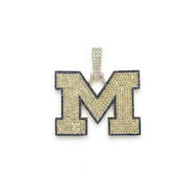 Michigan Wolverines en oro amarillo