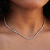 Collar de microtenis en oro amarillo