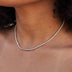 Collar de microtenis en oro amarillo