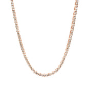 Men's Moissanite Diamond Tennis Chain in Rose Gold Vermeil - 2mm