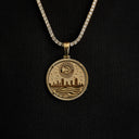 Atlanta Hawks Official NBA Coin Pendant in Yellow Gold