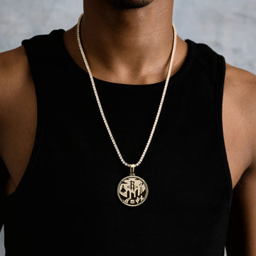 Colgante Oficial de Moneda de la NBA Houston Rockets en Oro Amarillo