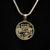 Sacramento Kings Official NBA Coin Pendant in Yellow Gold