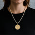 Colgante oficial de moneda NBA de los Sacramento Kings en oro amarillo