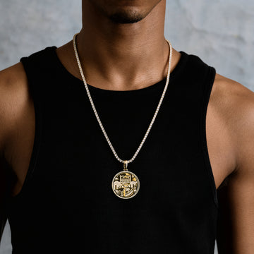 Sacramento Kings Official NBA Coin Pendant in Yellow Gold