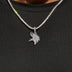Minnesota Vikings Official NFL Micro Logo Pendant in White Gold