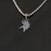Minnesota Vikings Official NFL Micro Logo Pendant in White Gold