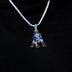 New England Patriots Official NFL Vintage Logo Pendant in White Gold