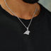 Carolina Panthers Official NFL Micro Logo Pendant in White Gold