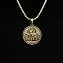 LA Rams Official NFL Coin Pendant in Yellow Gold