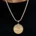 New England Patriots Official NFL Coin Pendant in Yellow Gold