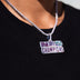 Iced 2025 NFC Champions Official NFL Pendant in White Gold