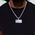 Iced 2025 NFC Champions Official NFL Pendant in White Gold