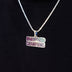 Iced 2025 NFC Champions Official NFL Pendant in White Gold