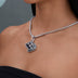 Utah Hockey Club Official NHL Logo Pendant in White Gold