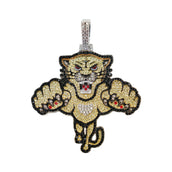Florida Panthers Official NHL Winter Classic Logo Pendant in White Gold
