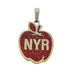 Colgante con el logotipo de los New York Rangers oficial de la NHL Winter Classic Apple en oro blanco