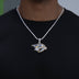 Nashville Predators Official NHL Logo Pendant in White Gold