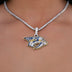 Nashville Predators Official NHL Logo Pendant in White Gold