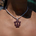 Indiana University Official NCAA Primary Logo Pendant in White Gold