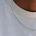 3 Prong Tennis Chain in White Gold -2mm