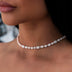 Collar Pave de Diamantes Mixtos en Oro Rosa