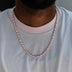 Mixed Diamond Pave Chain in Rose Gold