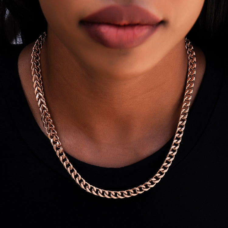 Franco Chain in Rose Gold- 6mm