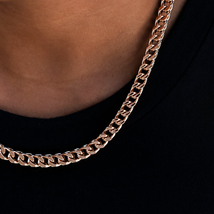 Franco Chain in Rose Gold- 6mm