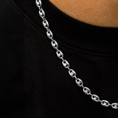 Valentina Chain in White Gold - 7mm