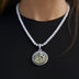 Iced New York City Pendant in White Gold