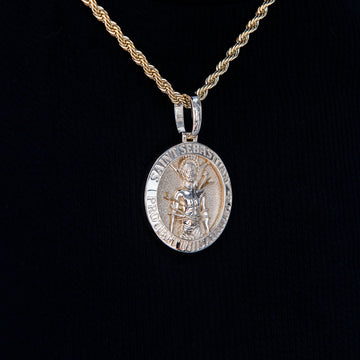 Athletes Guardian Pendant in Yellow Gold