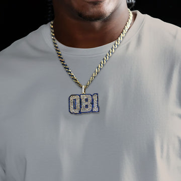 GLD X Bryce Underwood QB1 Pendant in Yellow Gold